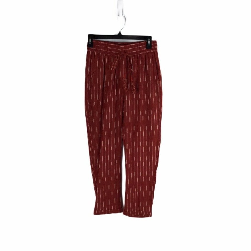 Women's Red Cropped Pants